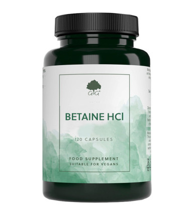 G&G Vitamins - Betain HCl 480 mg, 120 kapsula